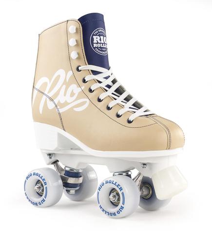 Rio Roller Script Quad Skates - Tan - Kids